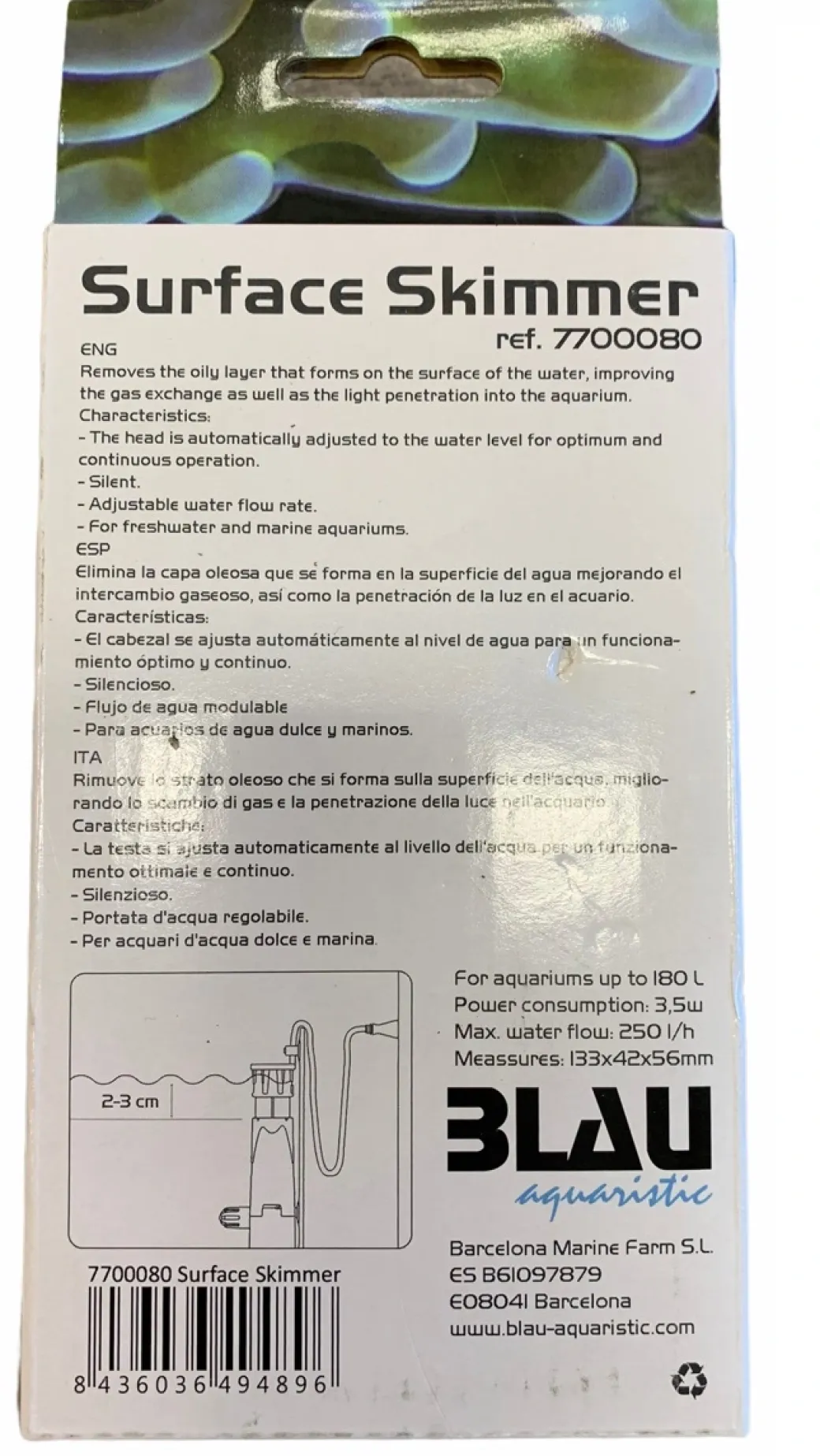 Blau Surface Skimmer