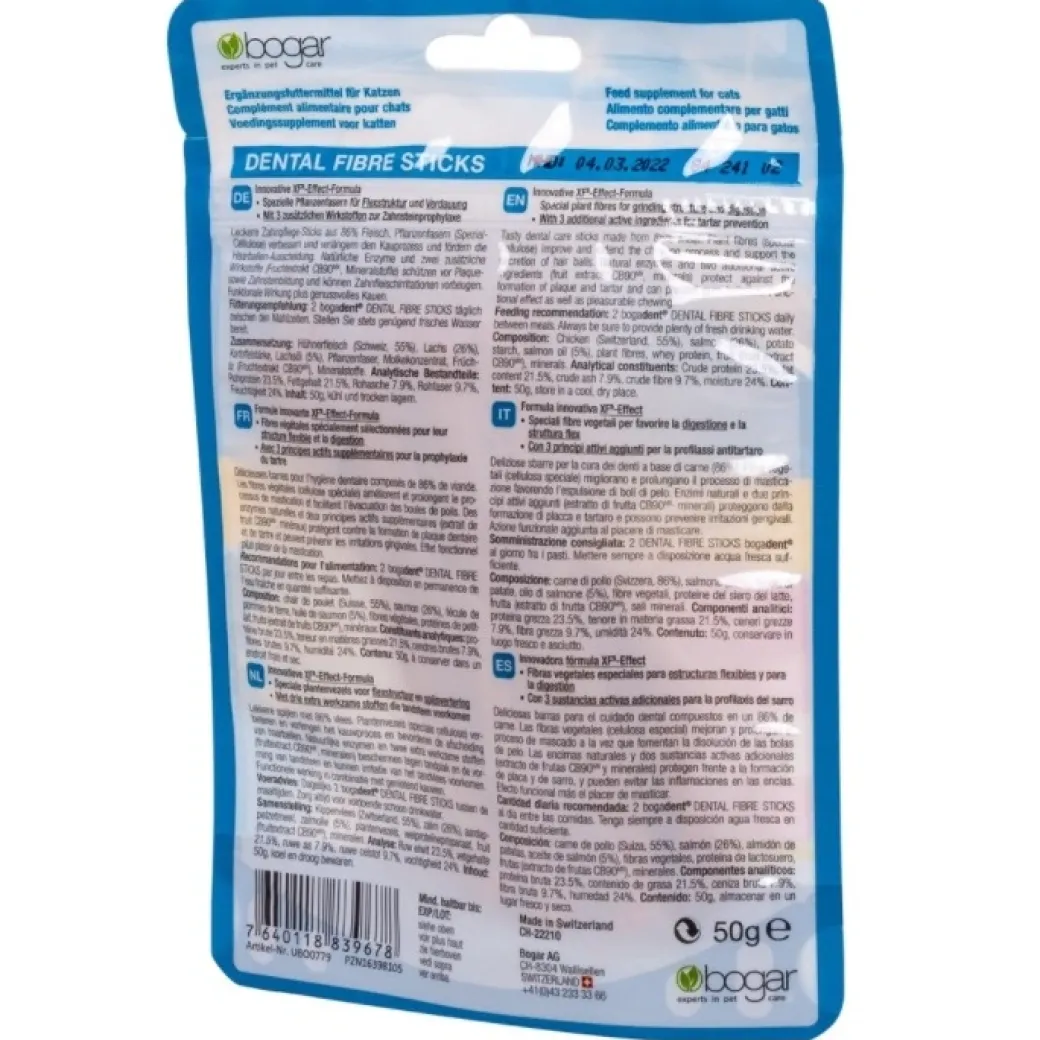 Bogadent Cat Dental Fibre Sticks Laks 50 g