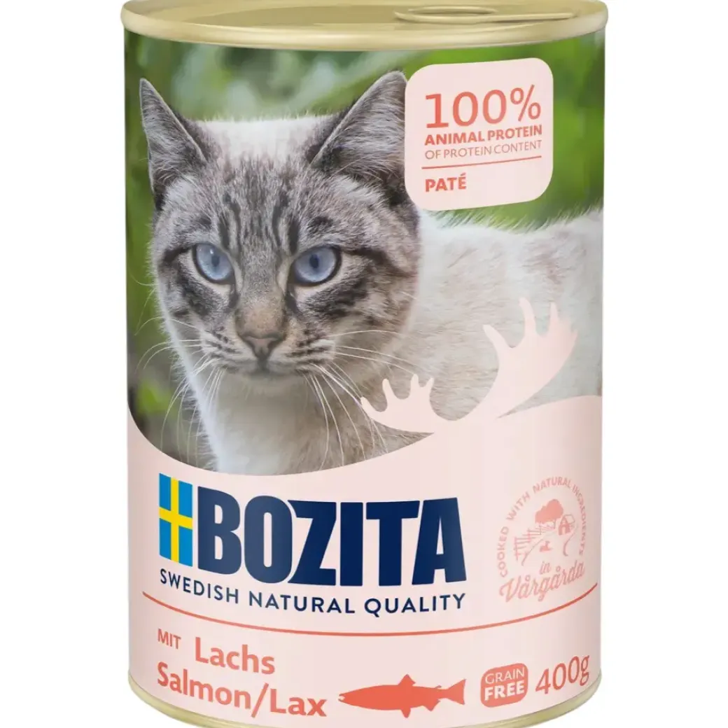 Bozita Kattefoder Pate 400g Laks