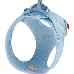 Curli Vest hundesele Clasp Air Mesh Skyblue S bryst 38-43 cm - let og sikker komfort
