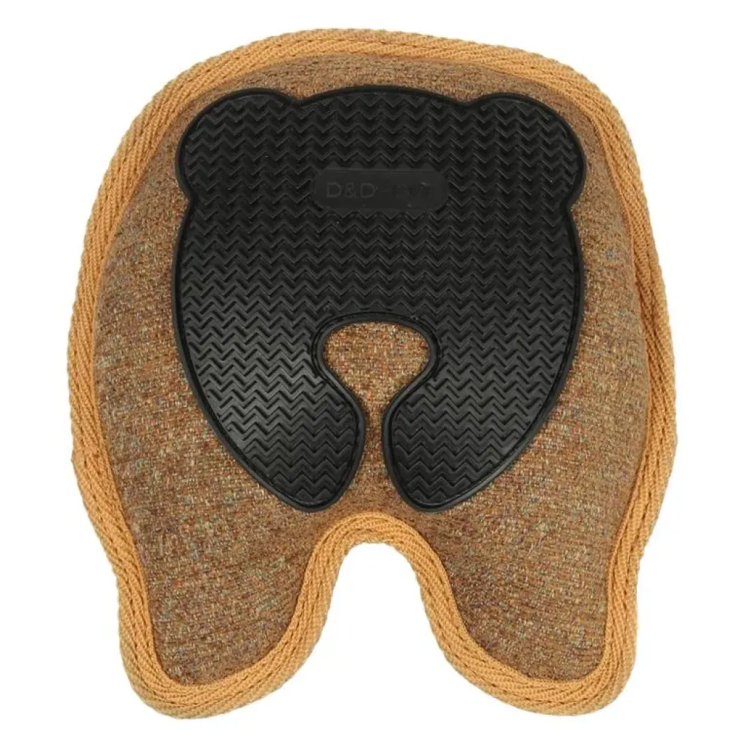 D&D Home Bobo Brown Chenille 18x19 cm - hundelegetøj med TPR og pivelyd