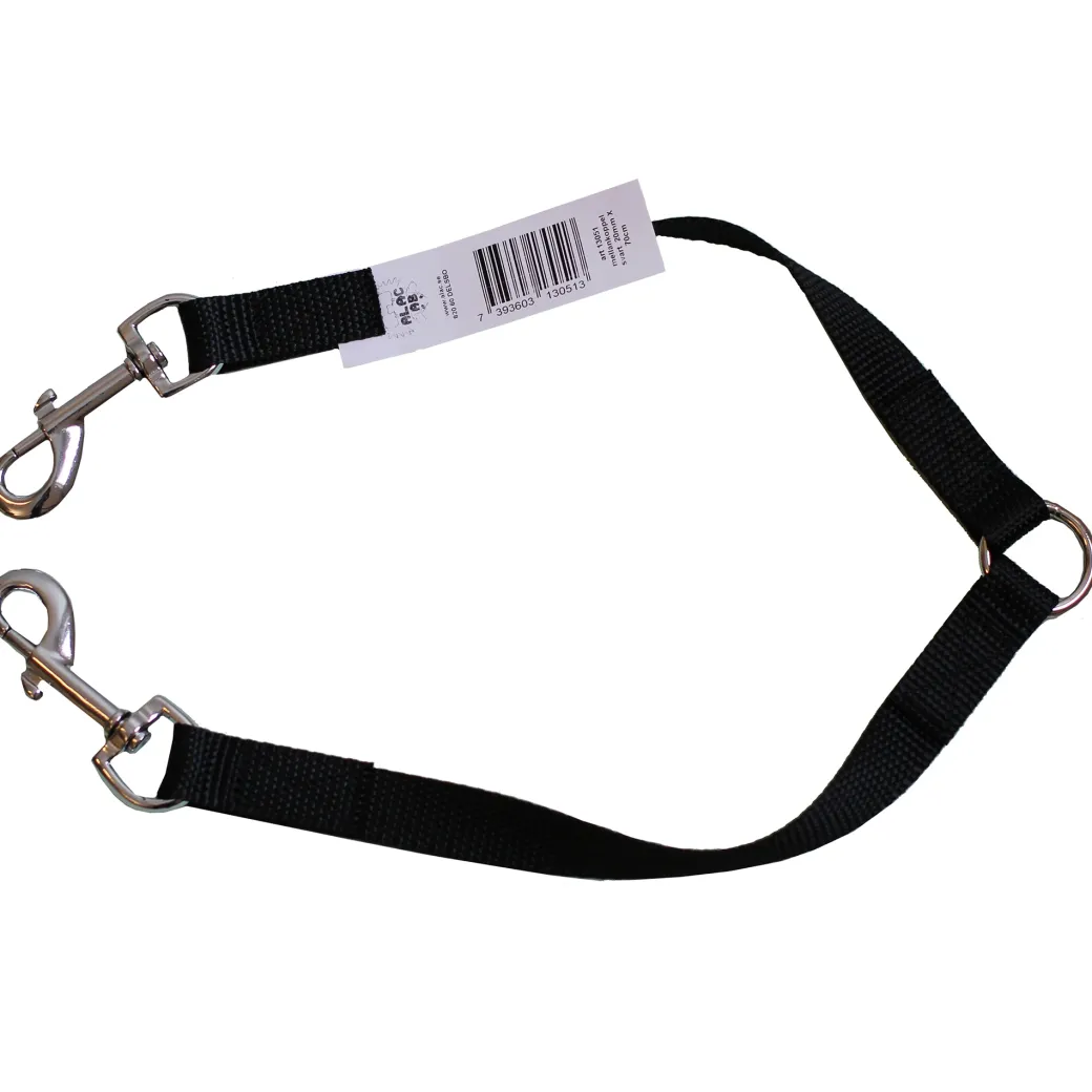 Dobbelt Hundesnor Nylon sort L