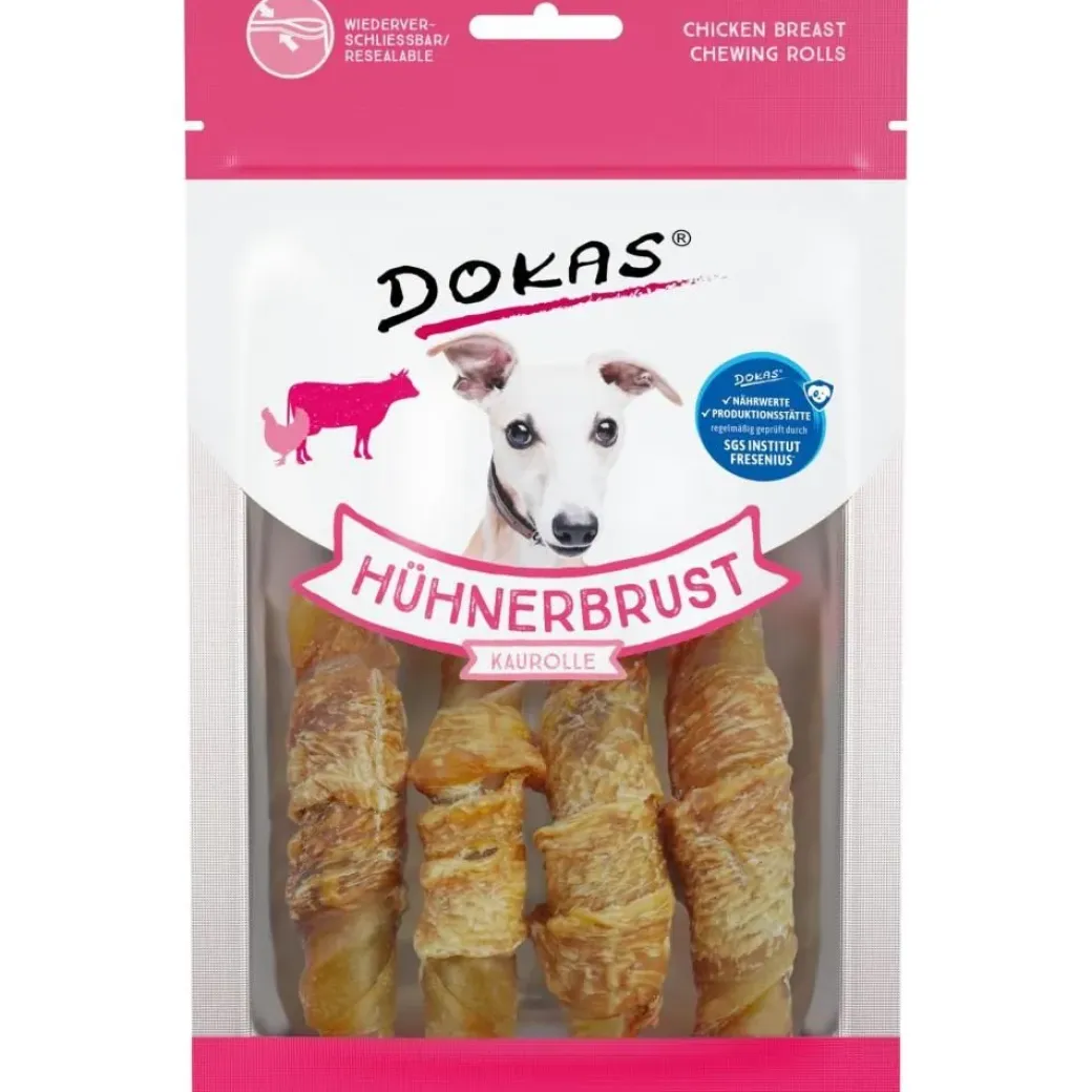 Dokas Kyllingebryst tyggeruller 90 g - naturlige hundesnacks