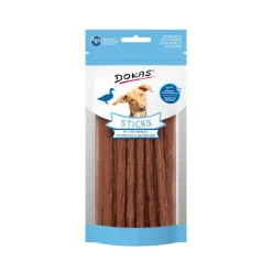 Dokas Sticks med Andebryst, Hjerte og Lever 60 g - kornfri naturlige hundesnacks