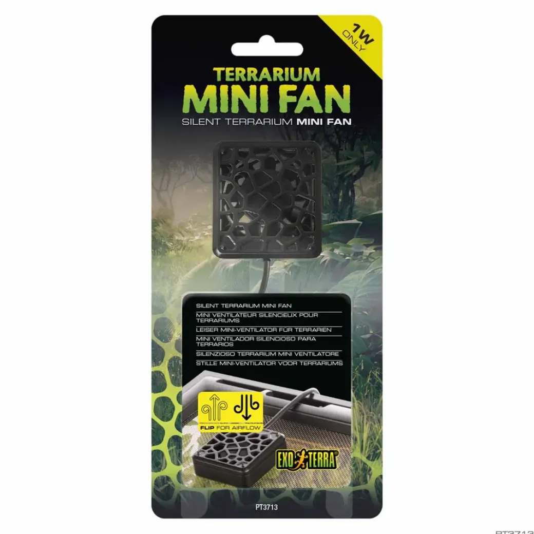 Exo Terra Terrarium Mini Fan - Effektiv Ventilation til Terrarier