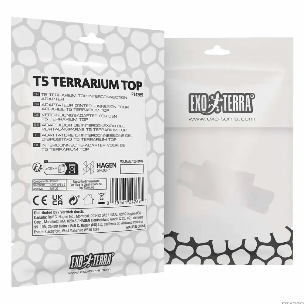 Exoterra T5 Terrarium Top Adapter - Sikker og fleksibel forbindelse