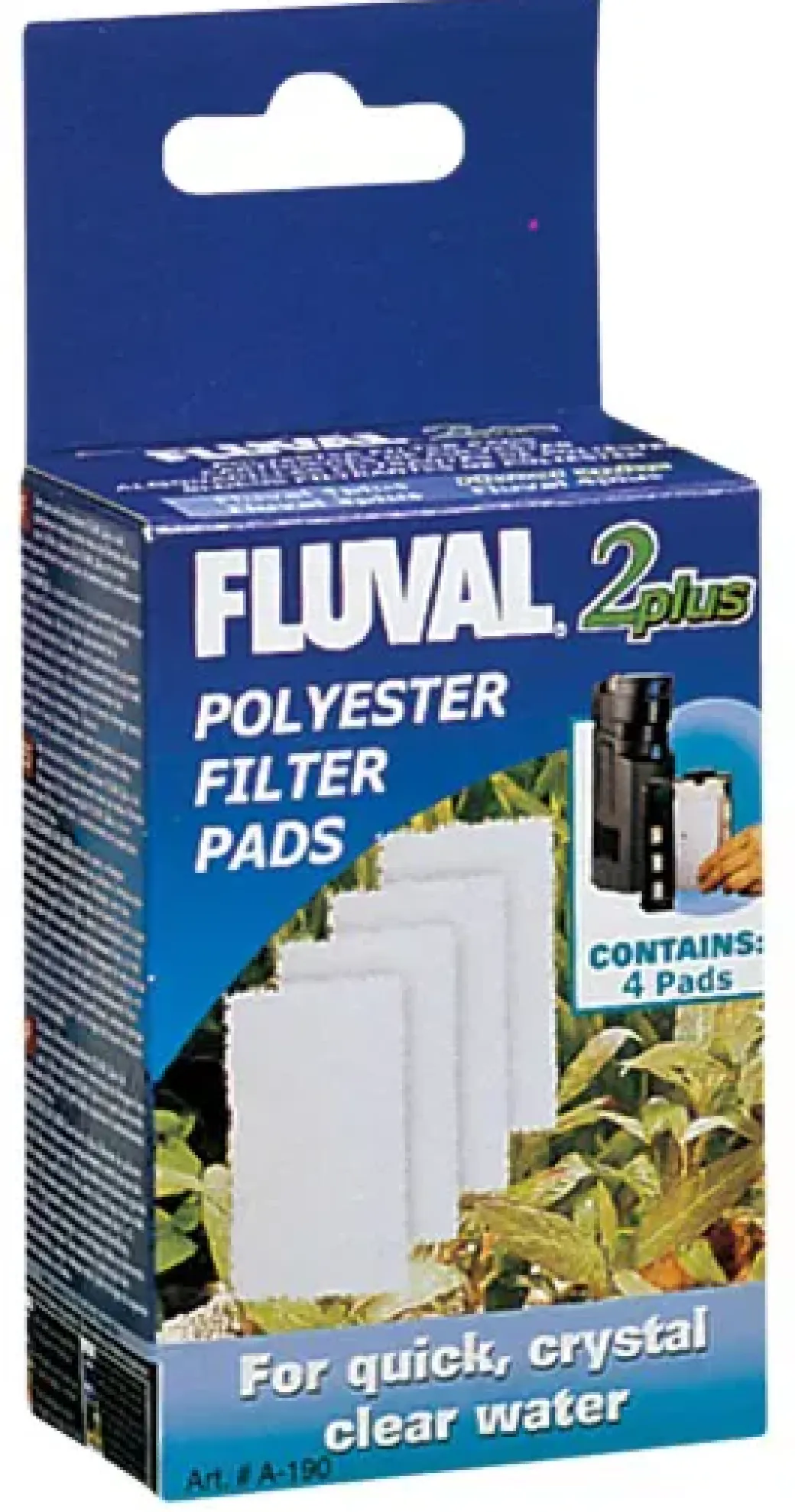 Filterplade fin Fluval 2+, 4 stk.