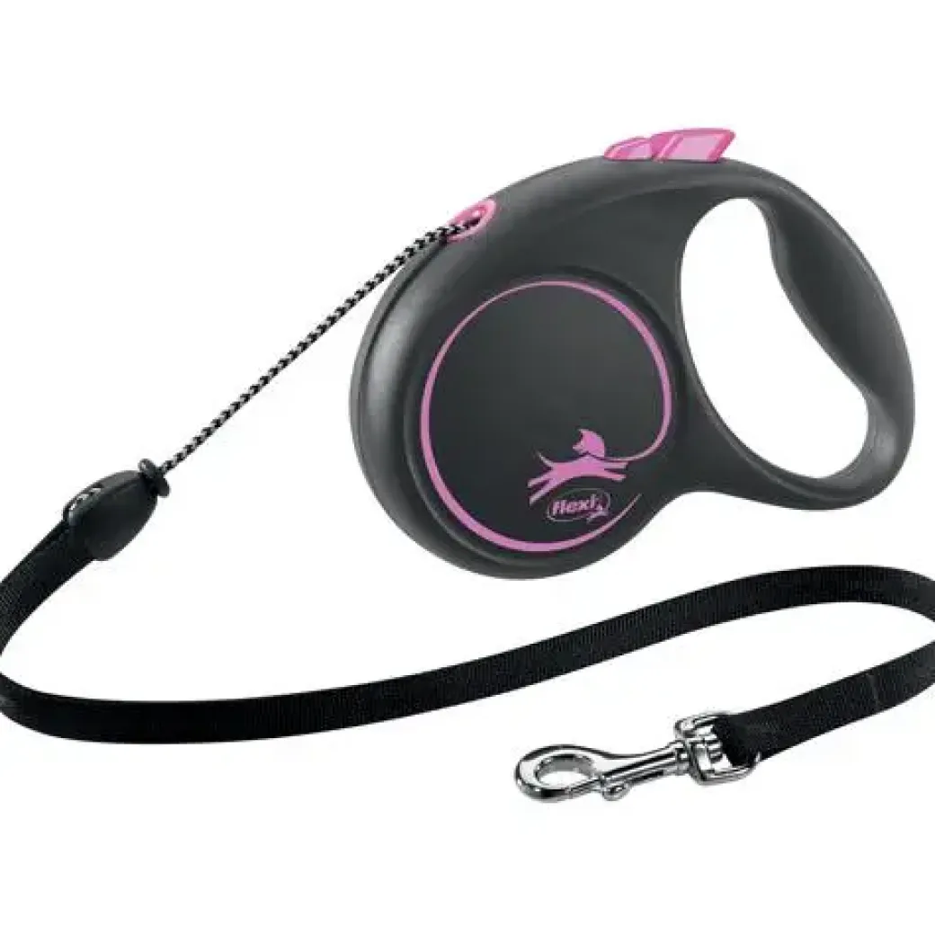 Flexi Black Design bånd M 5 meter 20 kg pink