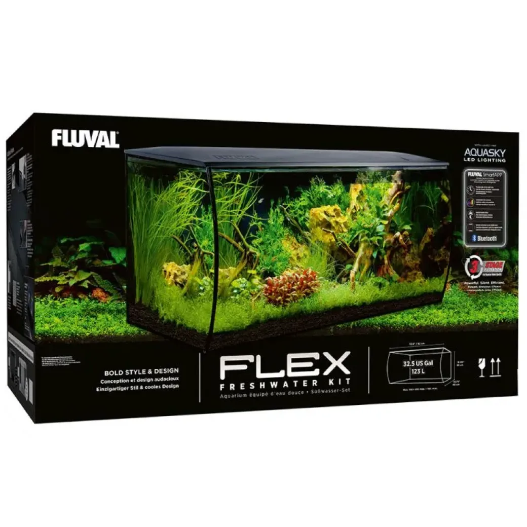 Fluval Flex akvarium 123 Liter Sort