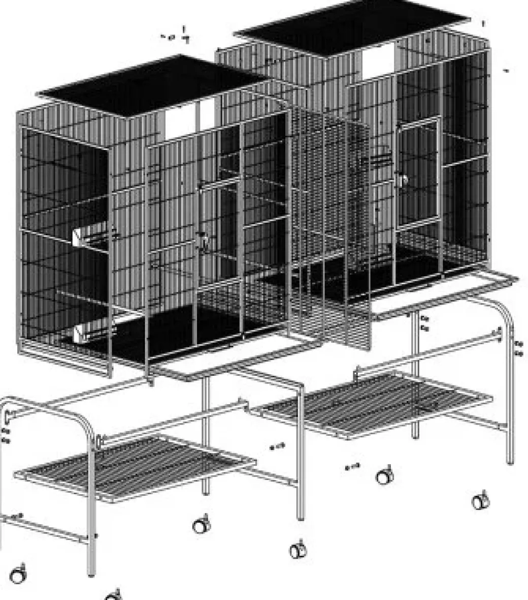 GD Rival stuevoliere 165x54x158 cm