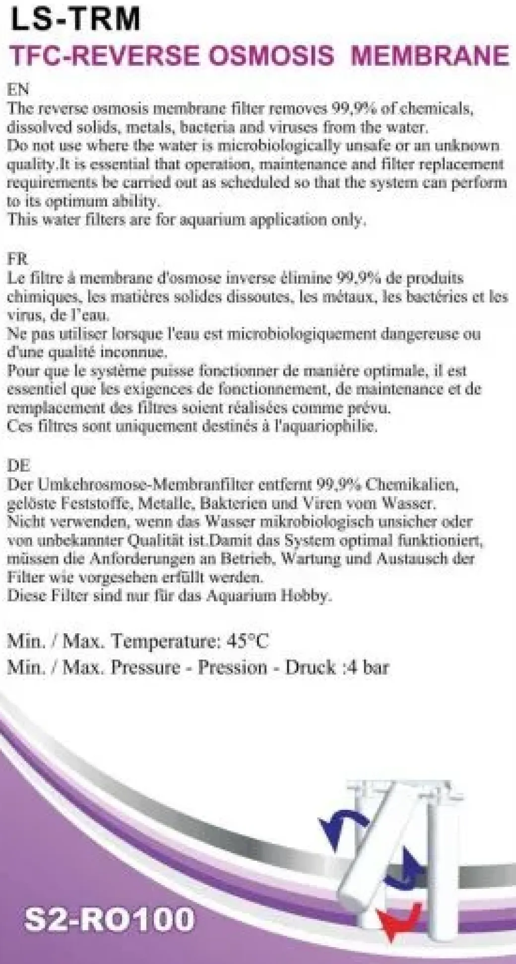 Glamorca Omvendt Osmose membran