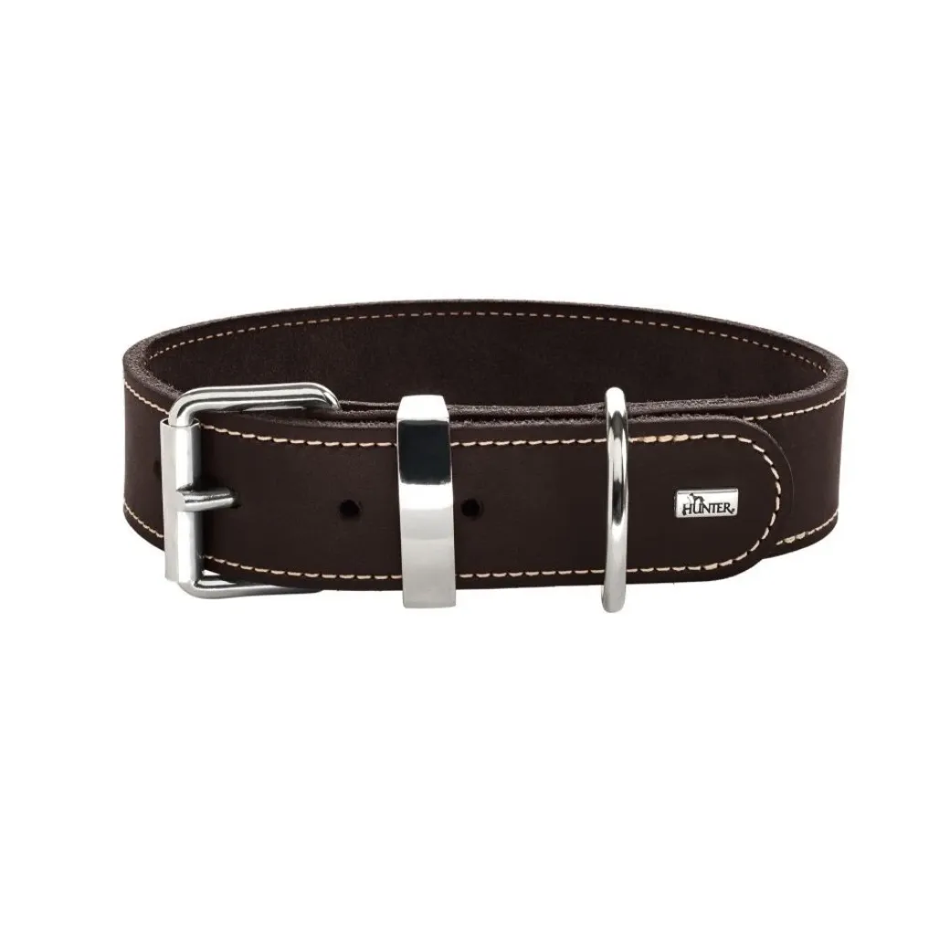 Hunter Aalborg Special Hundehalsbånd Brun 30 - 20-24 cm 2 cm