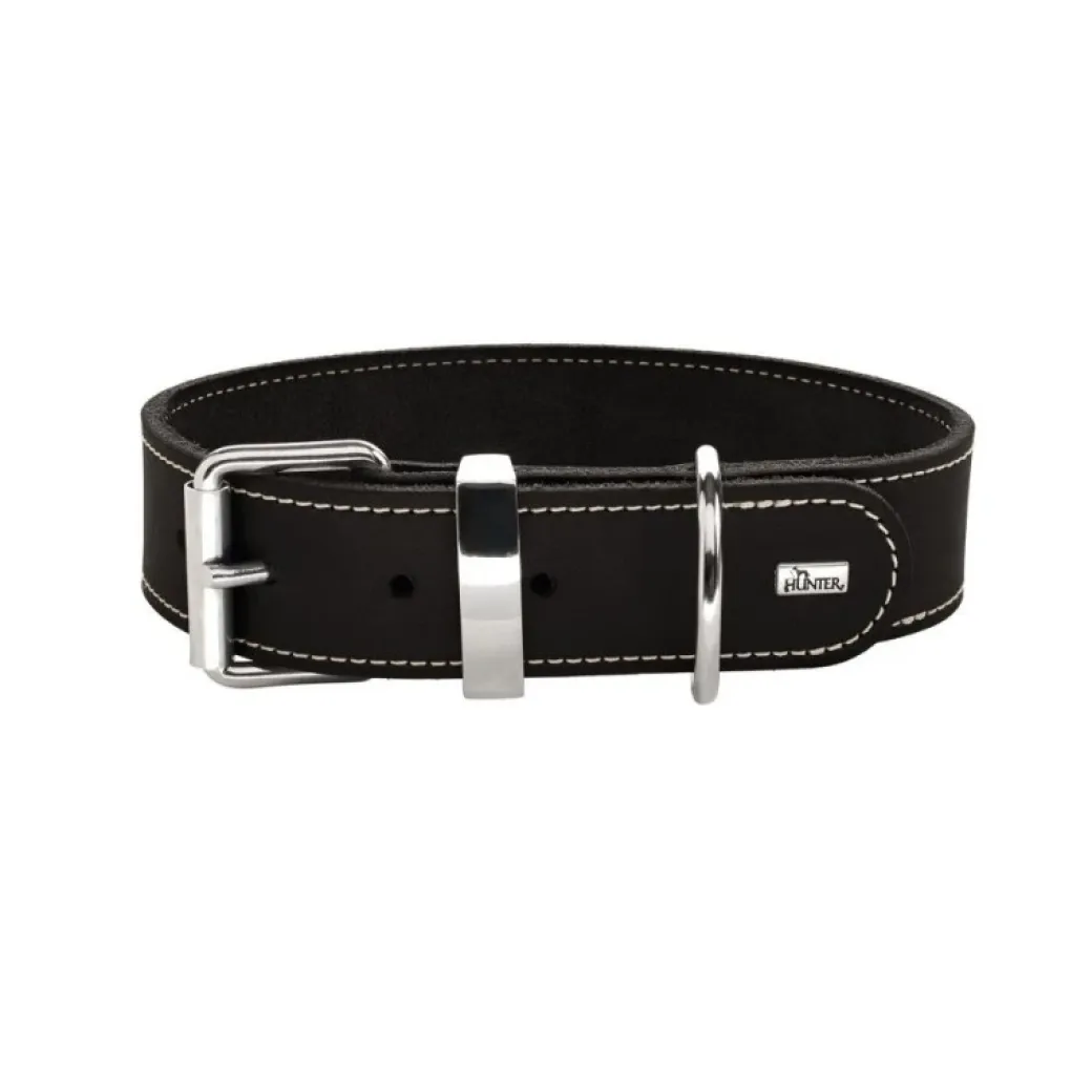 Hunter Aalborg Special Hundehalsbånd Sort 55 - 40-48 cm