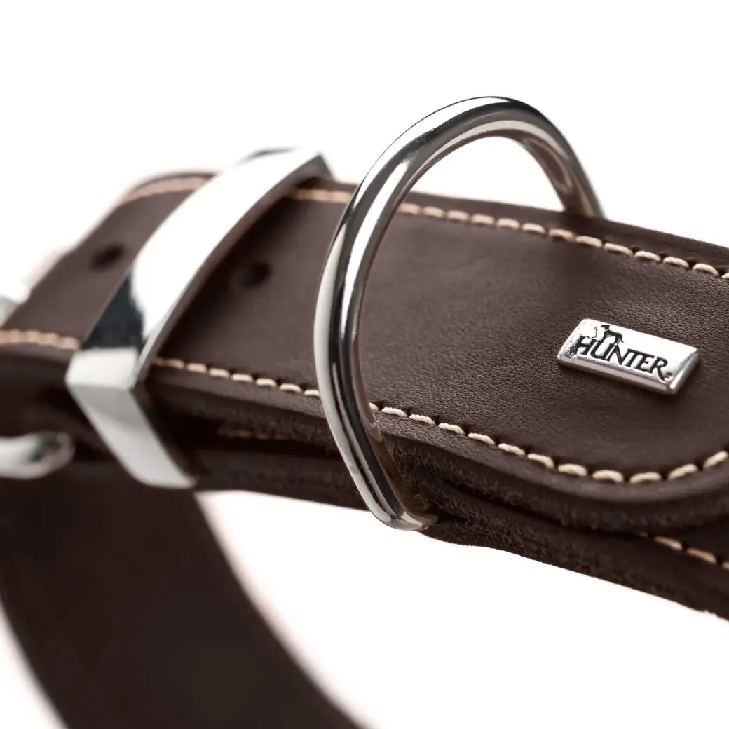 Hunter Aalborg Special Hundehalsbånd Brun 35 - 24-30 cm