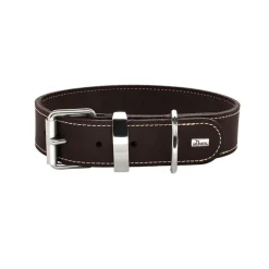 Hunter Aalborg 50 Special Mørkebrunt hundehalsbånd - 36-44 cm