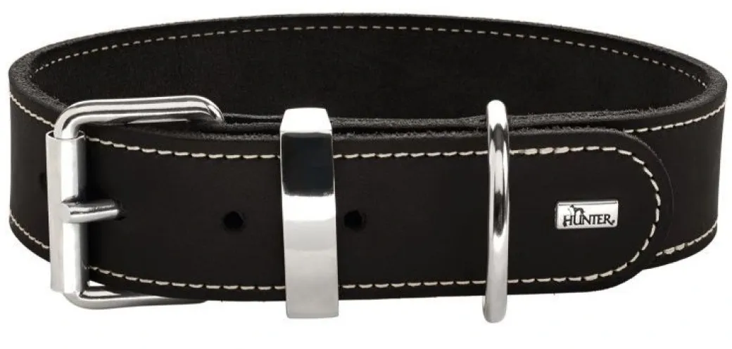 Hunter Aalborg 55 Special Sort hundehalsbånd - 40-48 cm