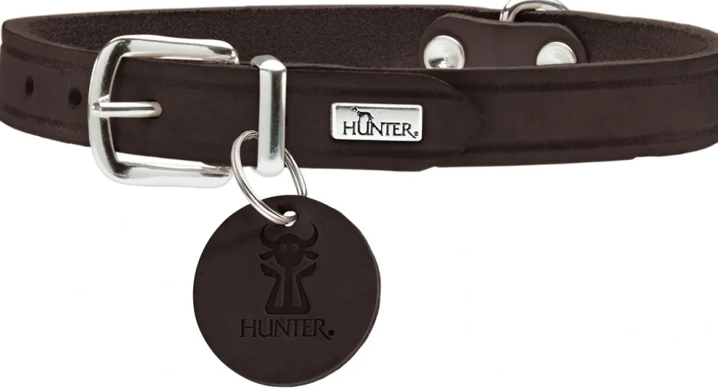 Hunter Aalborg Sport Mørkebrun 52 hundehalsbånd - 38-47 cm