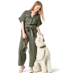 Hunter Aalborg Sport Oliven 47 hundehalsbånd - 37-43 cm