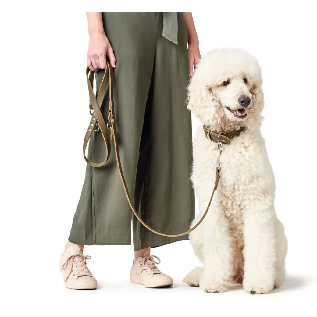 Hunter Aalborg Sport Oliven 47 hundehalsbånd - 37-43 cm