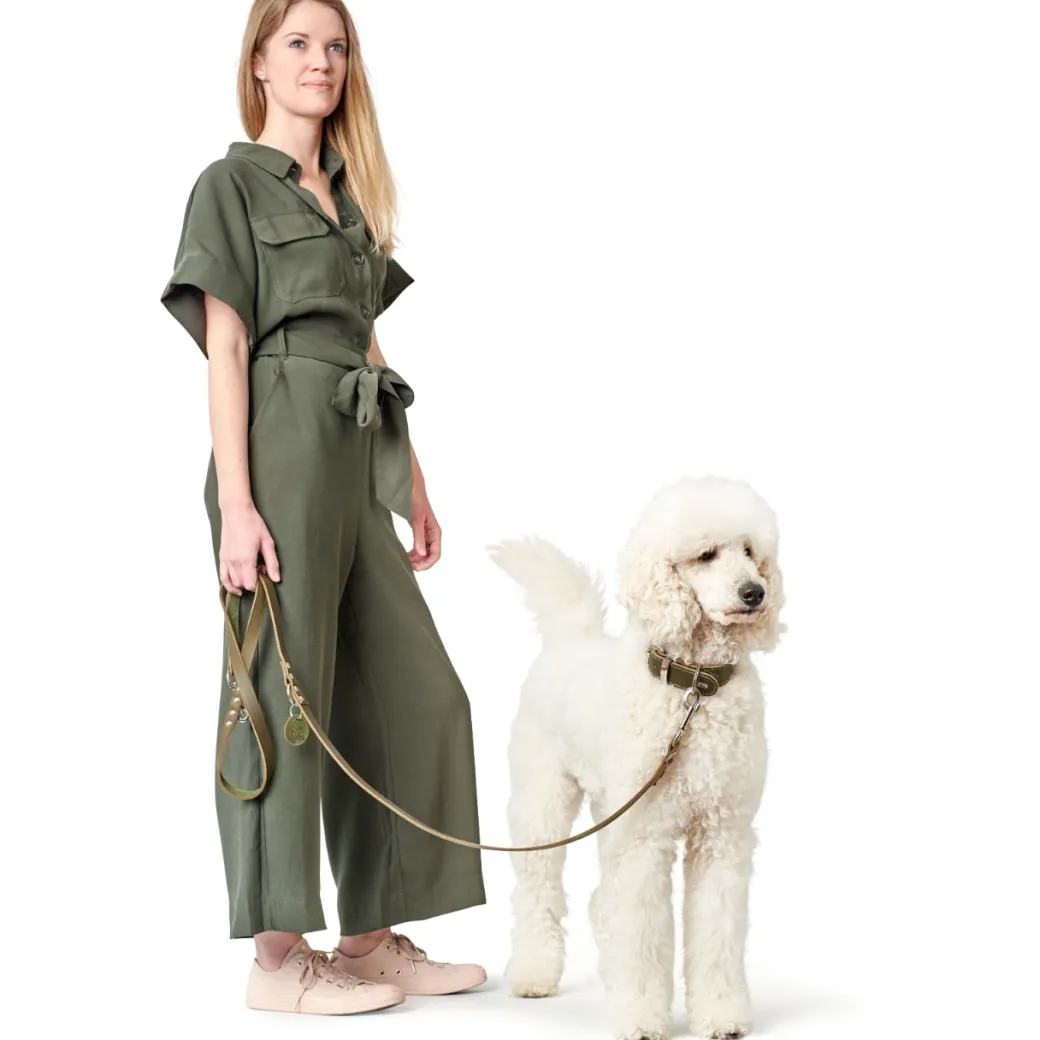Hunter Aalborg Sport Oliven 60 hundehalsbånd - 45-55 cm
