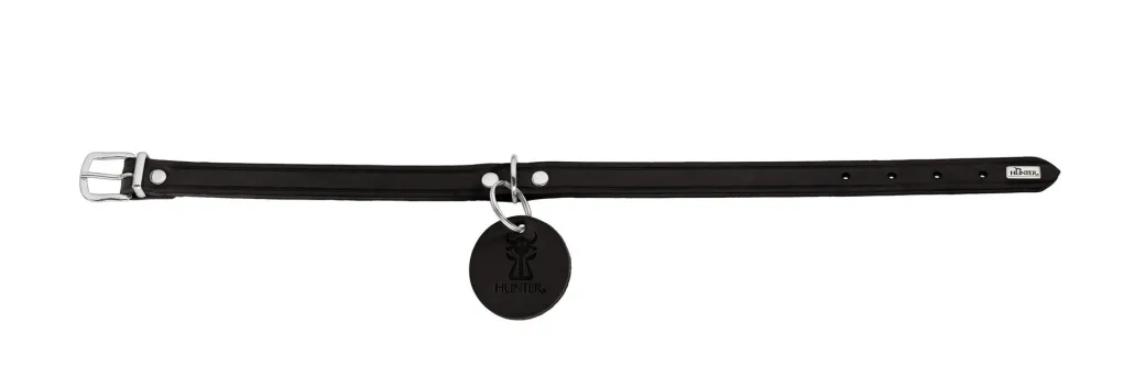 Hunter Aalborg Sport Sort 52 hundehalsbånd - 38-47 cm