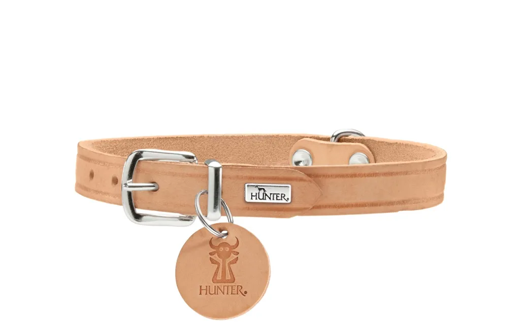 Hunter Aalborg Sport Tan 37 hundehalsbånd - 28-33 cm