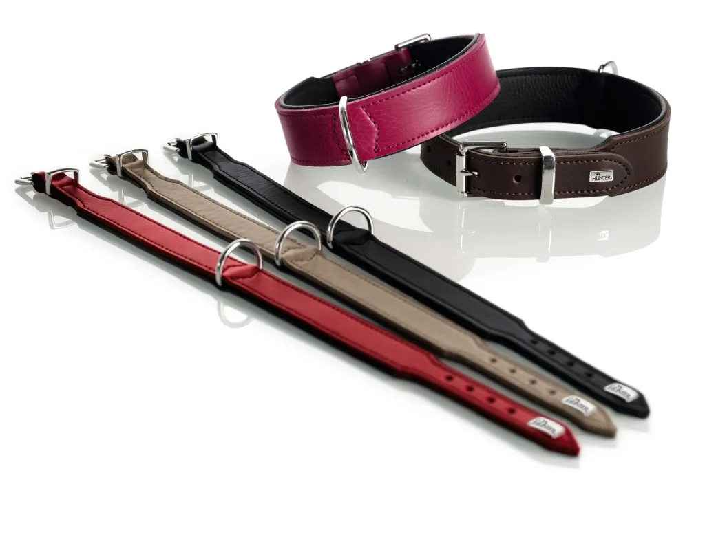 Hunter Basic halsbånd str.65 Brun - 51,0-58,5 cm