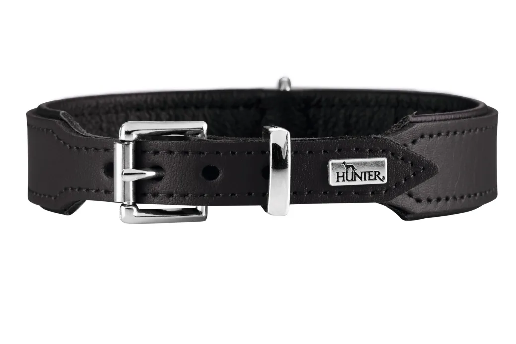 Hunter Basic halsbånd str.65 Sort - 51,0-58,5 cm