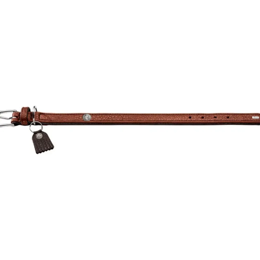 Hunter Cody 45 Cognac Mørkebrun hundehalsbånd - 33-39 cm