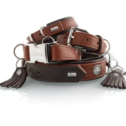 Hunter Cody 50 Cognac Mørkebrun hundehalsbånd - 37-43 cm