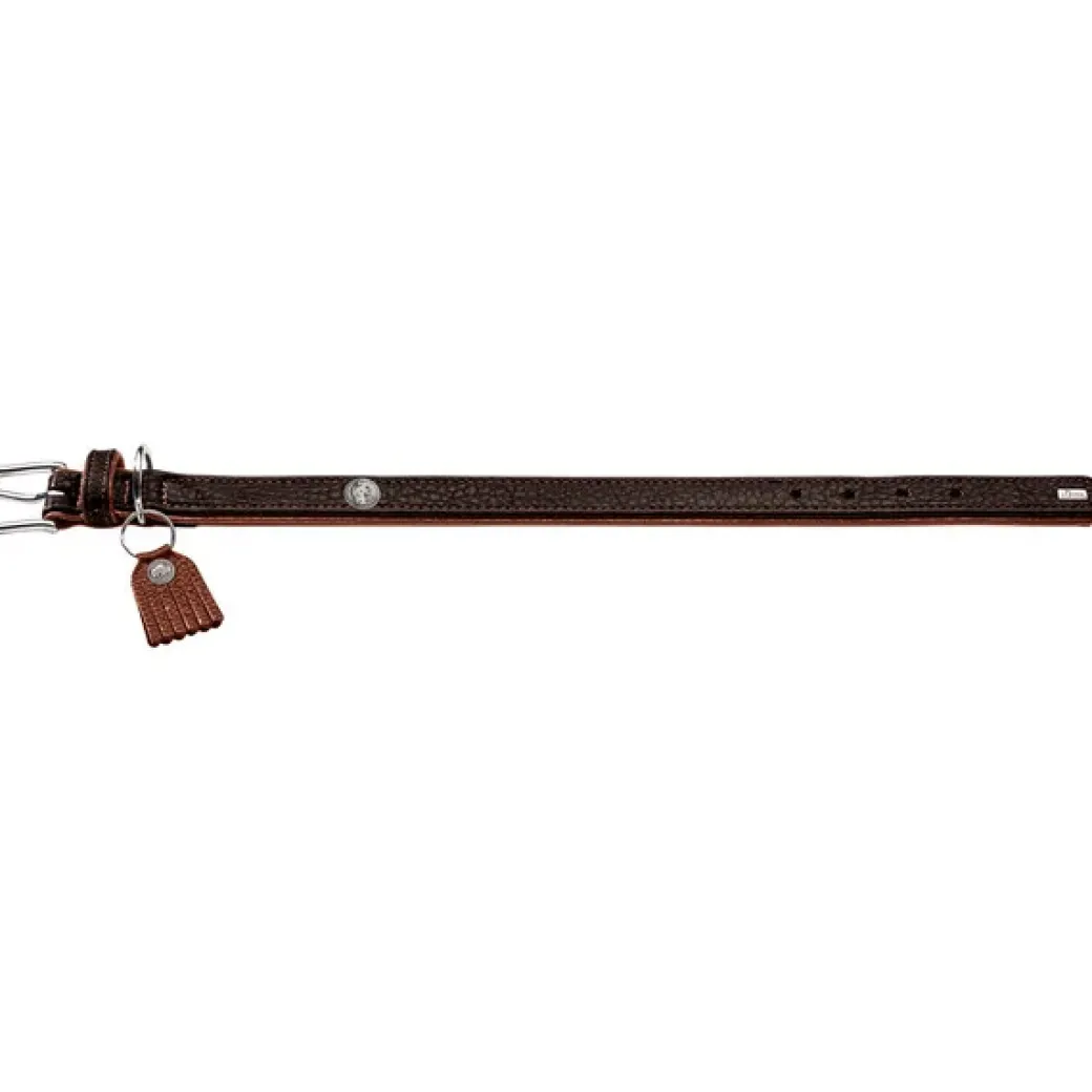 Hunter Cody 50 Mørkebrun Cognac hundehalsbånd - 37-43 cm