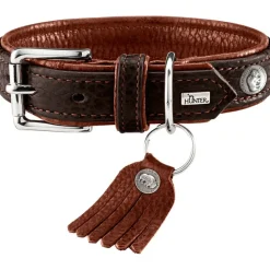 Hunter Cody 65 Mørkebrun Cognac hundehalsbånd - 50-56 cm