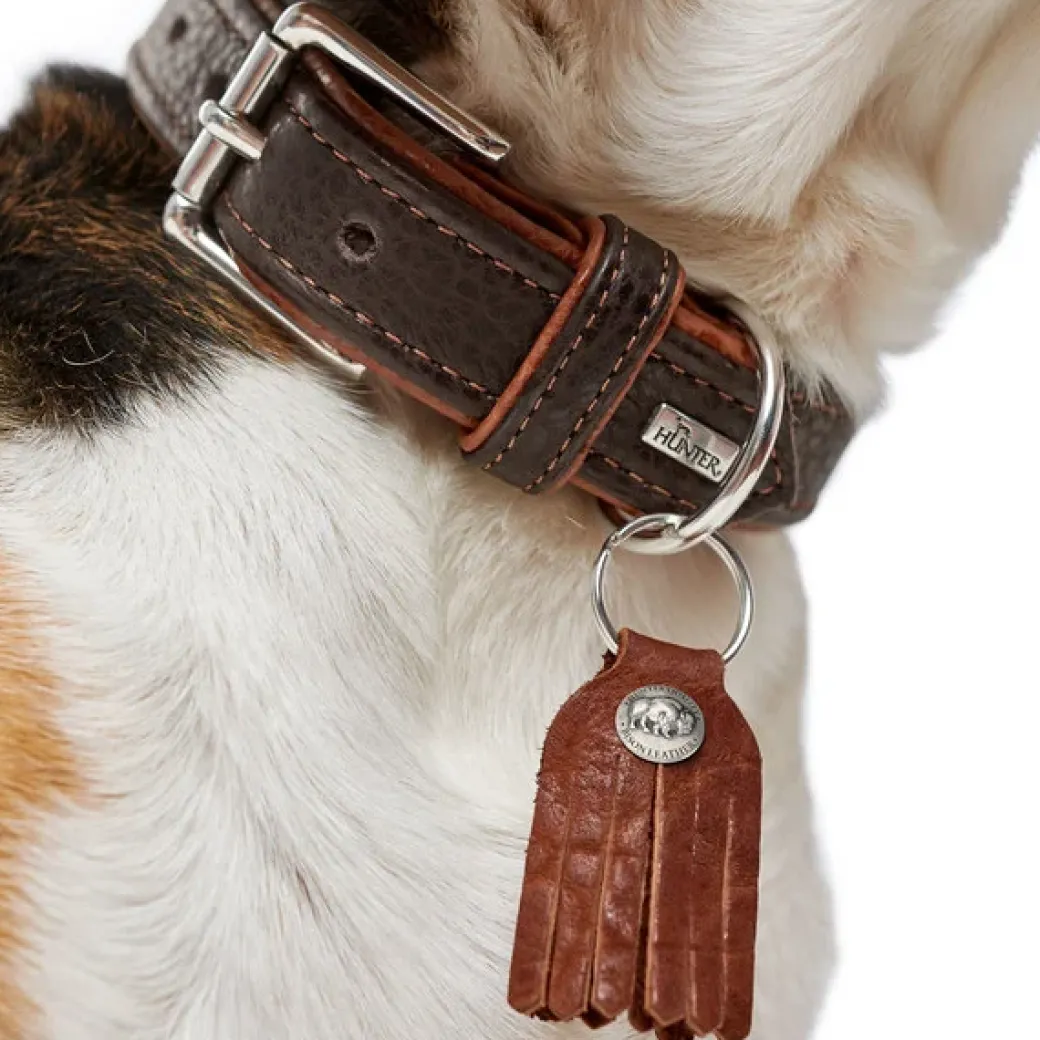 Hunter Cody 65 Mørkebrun Cognac hundehalsbånd - 50-56 cm