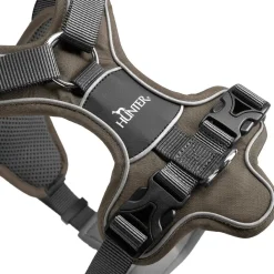 Hunter Divo hundesele L brun/grå just mave 72-100 cm - Kraftig støtte og tryg pasform