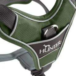 Hunter Divo hundesele L grøn/grå just mave 72-100 cm - Stabil kontrol og komfort