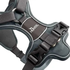 Hunter Divo hundesele L-XL grå/grå just mave 79-107 cm - Stabil kontrol og komfort