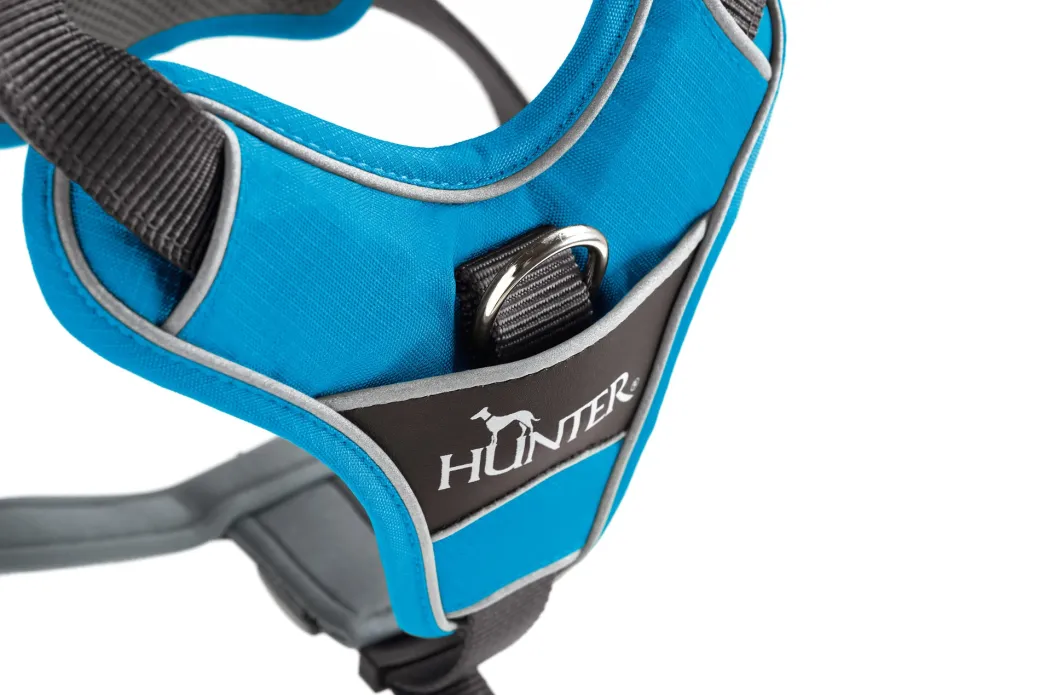 Hunter Divo hundesele M lyseblå/grå just mave 56-73 cm - Stabil pasform og aktiv komfort