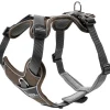 Hunter Divo hundesele S-M brun/grå just mave 52-68 cm - Fleksibel pasform og stabil støtte