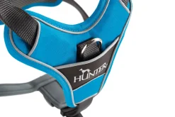 Hunter Divo hundesele S-M lyseblå/grå just mave 52-68 cm - Fleksibel støtte og komfort