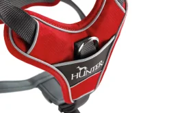 Hunter Divo hundesele S rød/grå just mave 45-56 cm - Smidig pasform og stabil kontrol