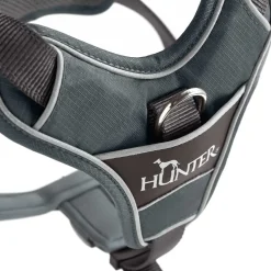 Hunter Divo hundesele XS grå/grå just mave 34-47 cm - Stabil kontrol og komfort