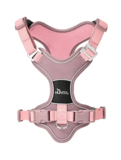 Hunter Divo Up hundesele S lyserød just mave 45-56 cm - Rolig påtagning og stabil komfort