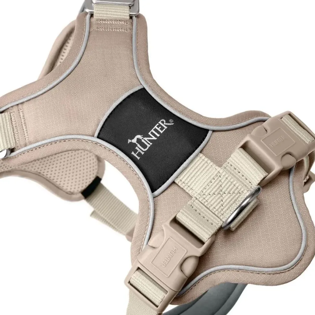 Hunter Divo Up hundesele S-M beige just mave 52-56 cm - Kontrolleret bevægelse og fleksibel pasform