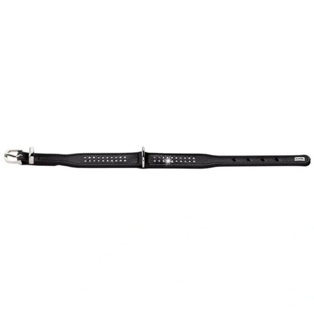 Hunter Halsbånd Diamond Petit 27 Sort - 20-24 cm