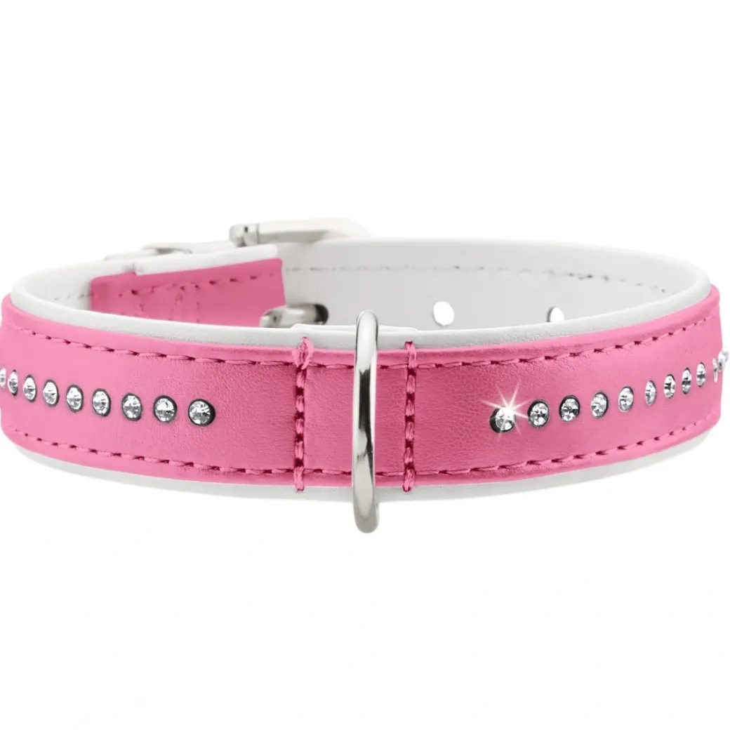Hunter Halsbånd XS 17-20,5 cm Diamond Petit Pink