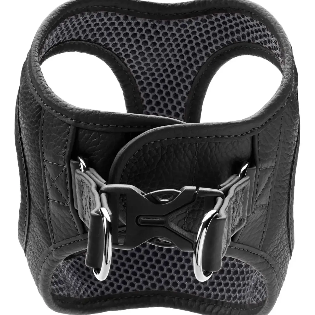 Hunter Hilo læder hundesele XS brun hals 33-37 cm - let og blød pasform