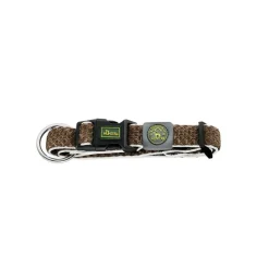 Hunter hunde halsbånd Hilo Brun XL - justerbart hundehalsbånd (45-70 cm, B 3,8 cm)