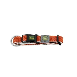 Hunter hunde halsbånd Hilo Orange XL - justerbart hundehalsbånd (45-70 cm, B 3,8 cm)