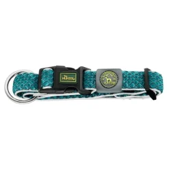 Hunter hunde halsbånd Hilo Turkis XL - justerbart hundehalsbånd (45-70 cm, B 3,8 cm)