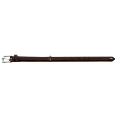 Hunter Hundehalsbånd læder Canada Elg Str.30 Sort/Cognac - 21-25 cm